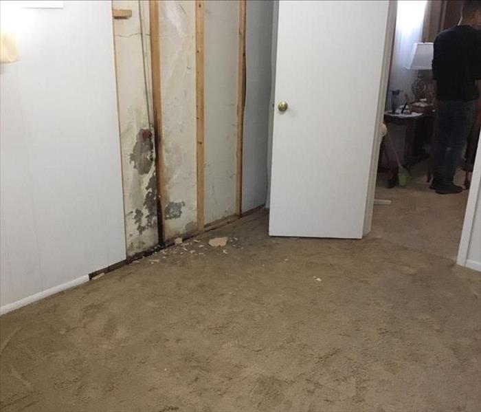 Water damage from a leak